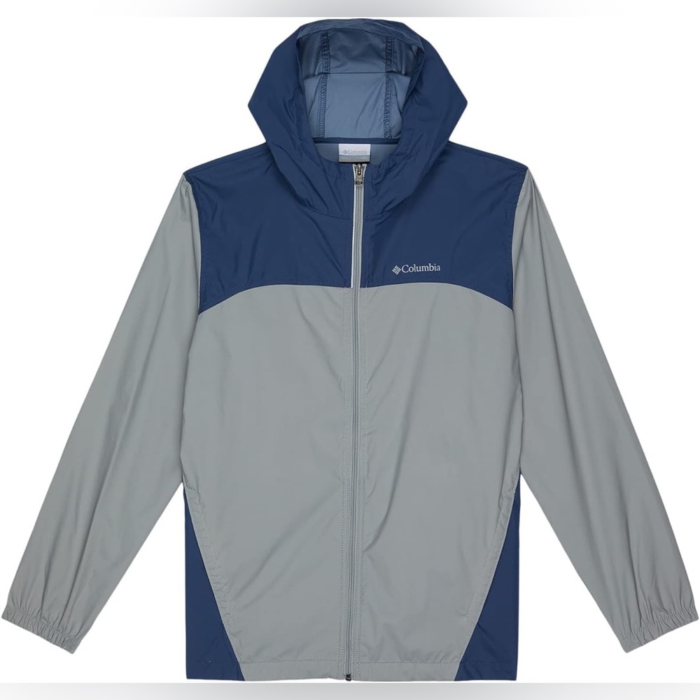 Columbia Men’s Glennaker Lake Rain Jacket - Blue/Grey - Size Large